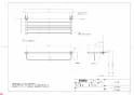 TOTO YTS406B 取扱説明書 商品図面 施工説明書 タオル棚 商品図面1